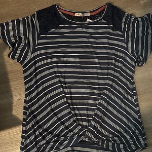 Blue and white shirt from Belk in size large